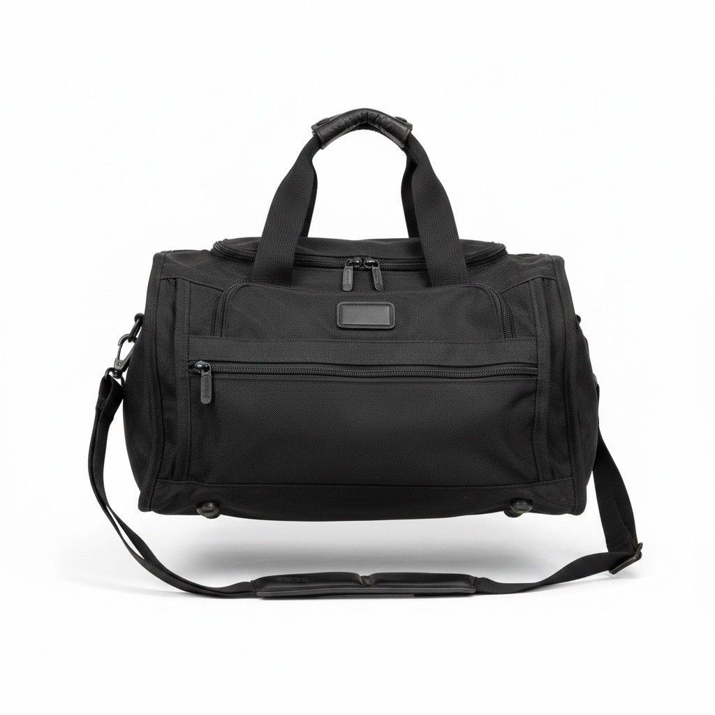 Tumi Alpha Black Ballistic Nylon 15" Weekender Travel Duffel Bag Vintage Usa